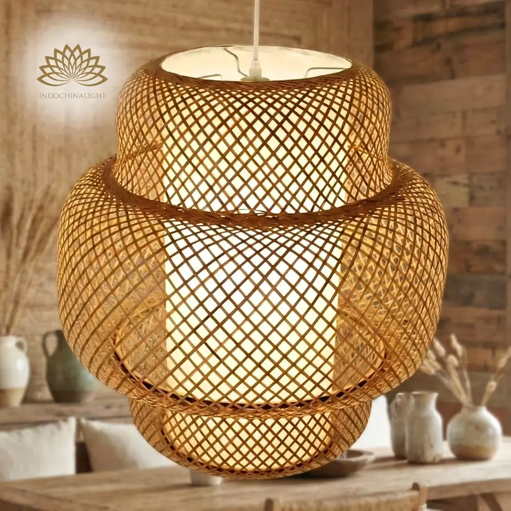 Enakshi Abstract Bamboo Pendant Light Shade