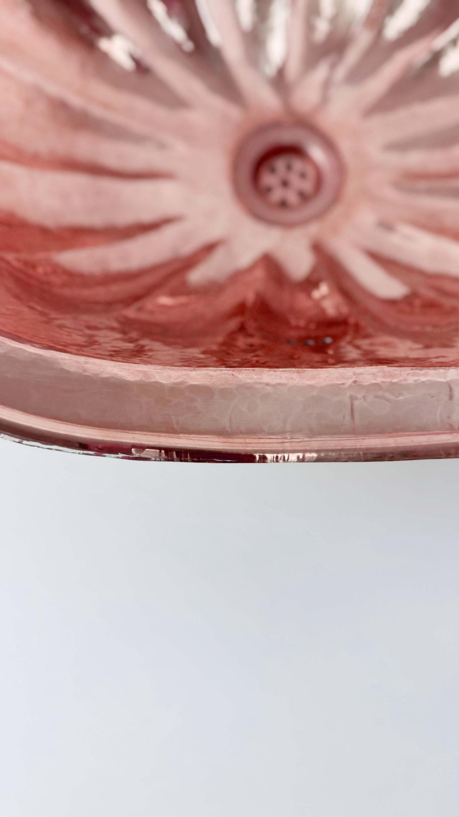 Oval Copper Bathroom Sink , Drop-in Bathroom Sinks