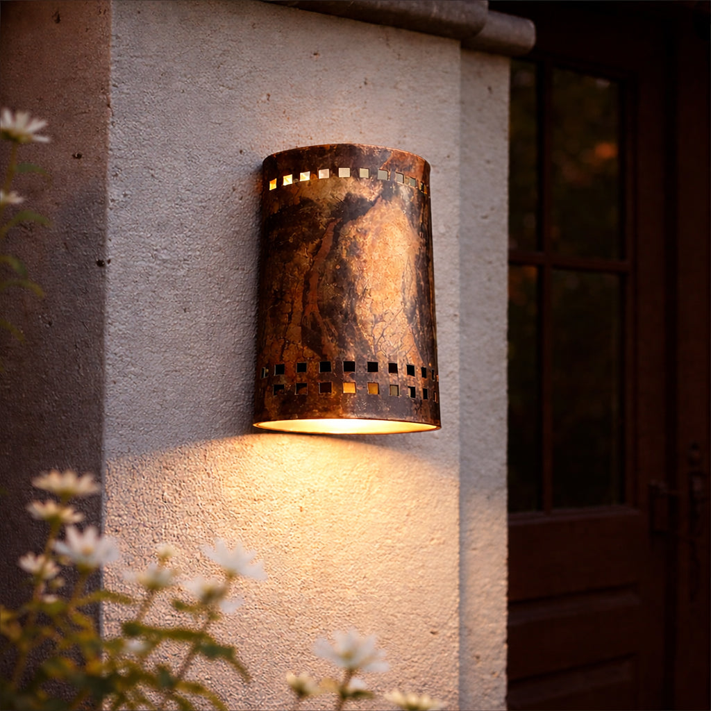 Rustic Copper Wall Sconce