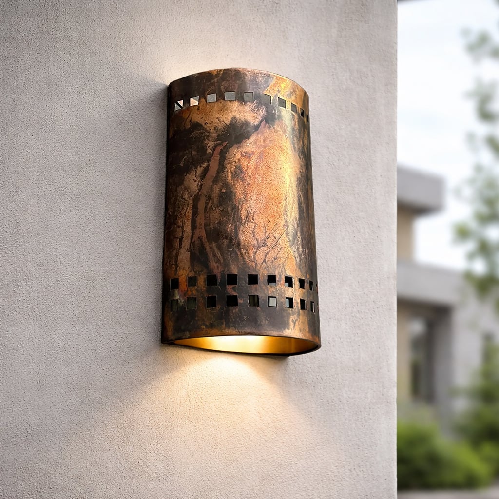 Rustic Copper Wall Sconce
