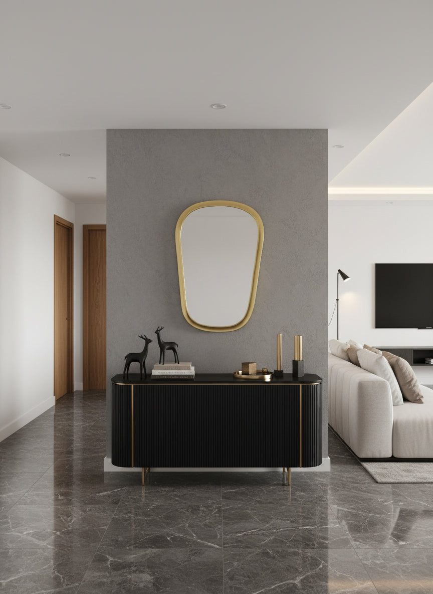 Varaudu Gold Mirror Brass Mirror Handmade Mirror Bathroom Mirror Golden Wall Mirror 369099715 - Antique Brass Bathroom Mirror, Vanity Wall Decor