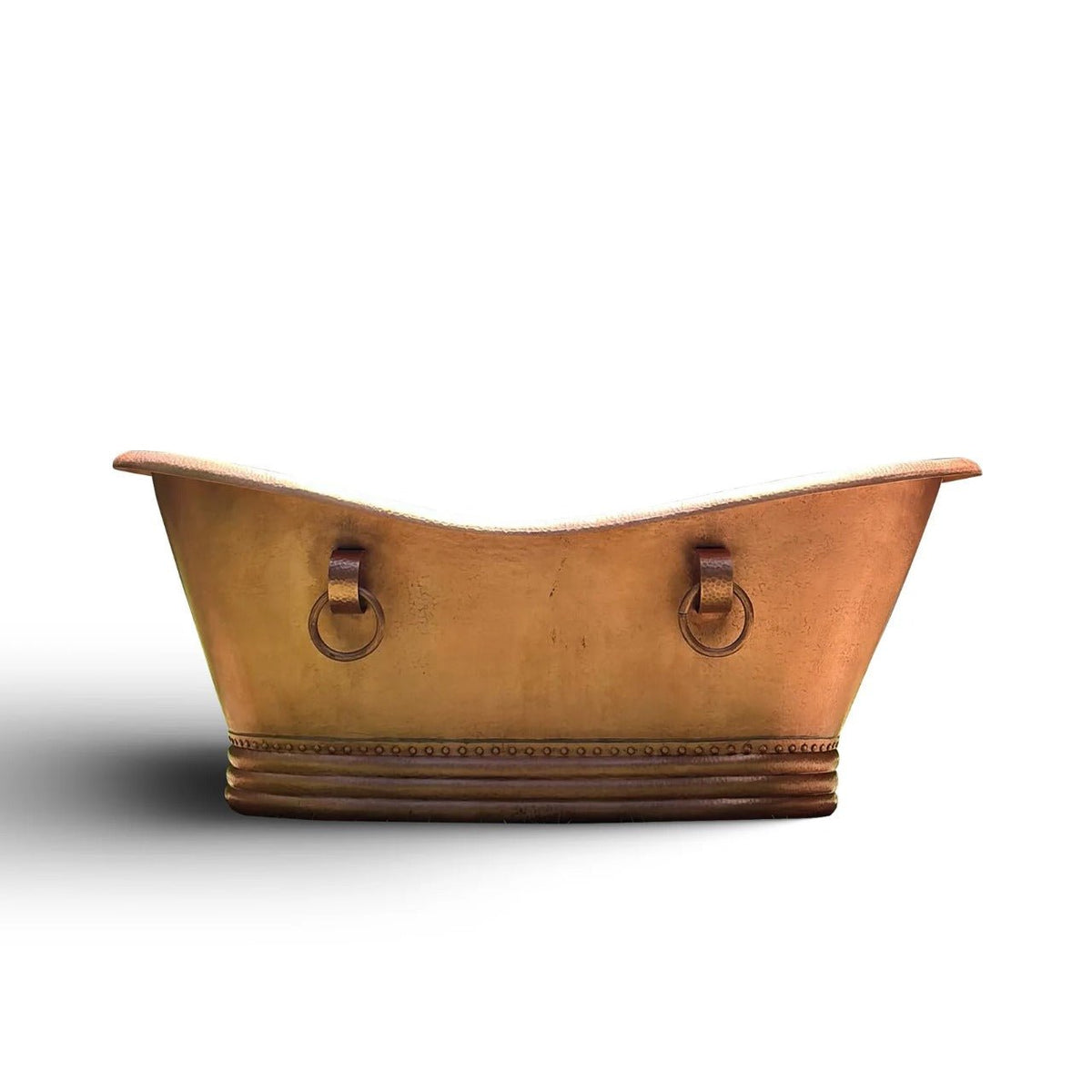 Handcrafted Hammered Copper Bathtub for Luxury Soaking