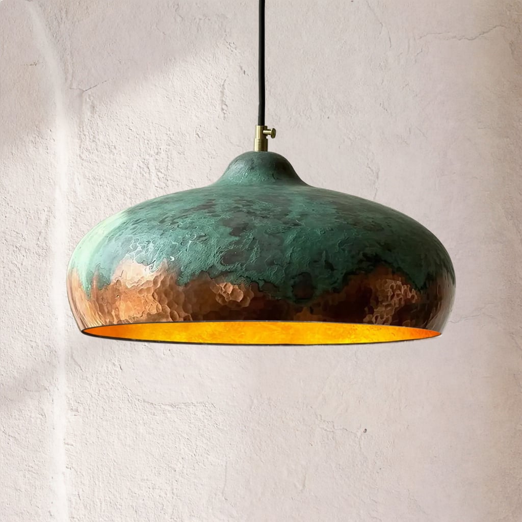 Verdigris Copper Pendant Light