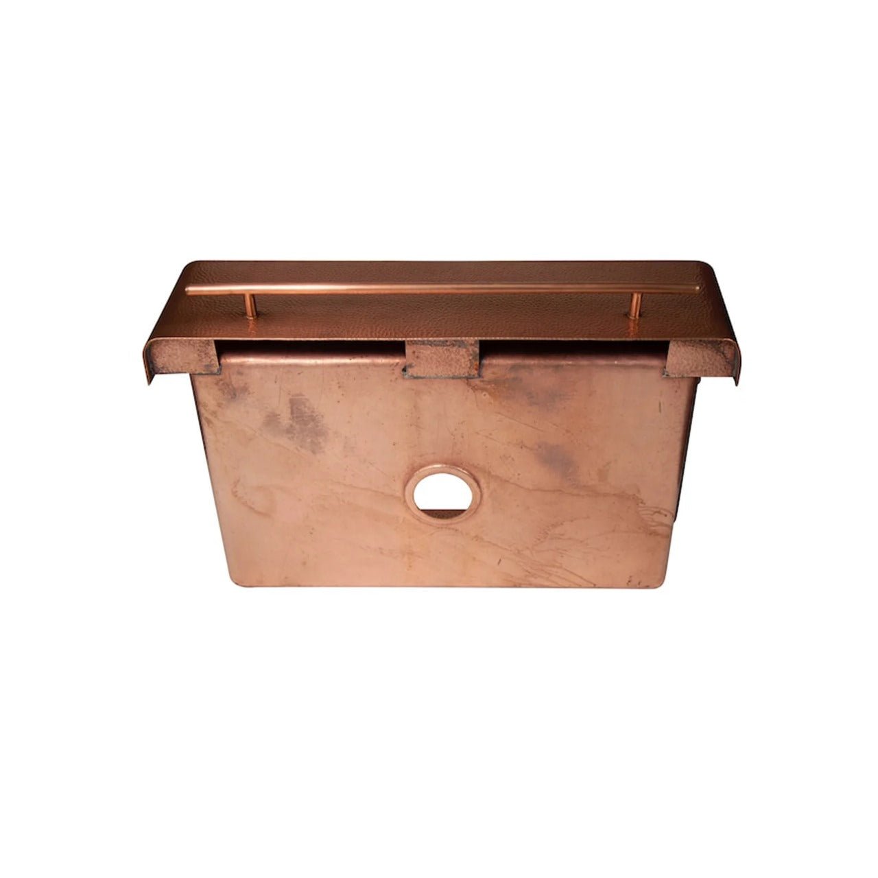 Hammered Copper Farmhouse Kitchen Sink with Single Bowl