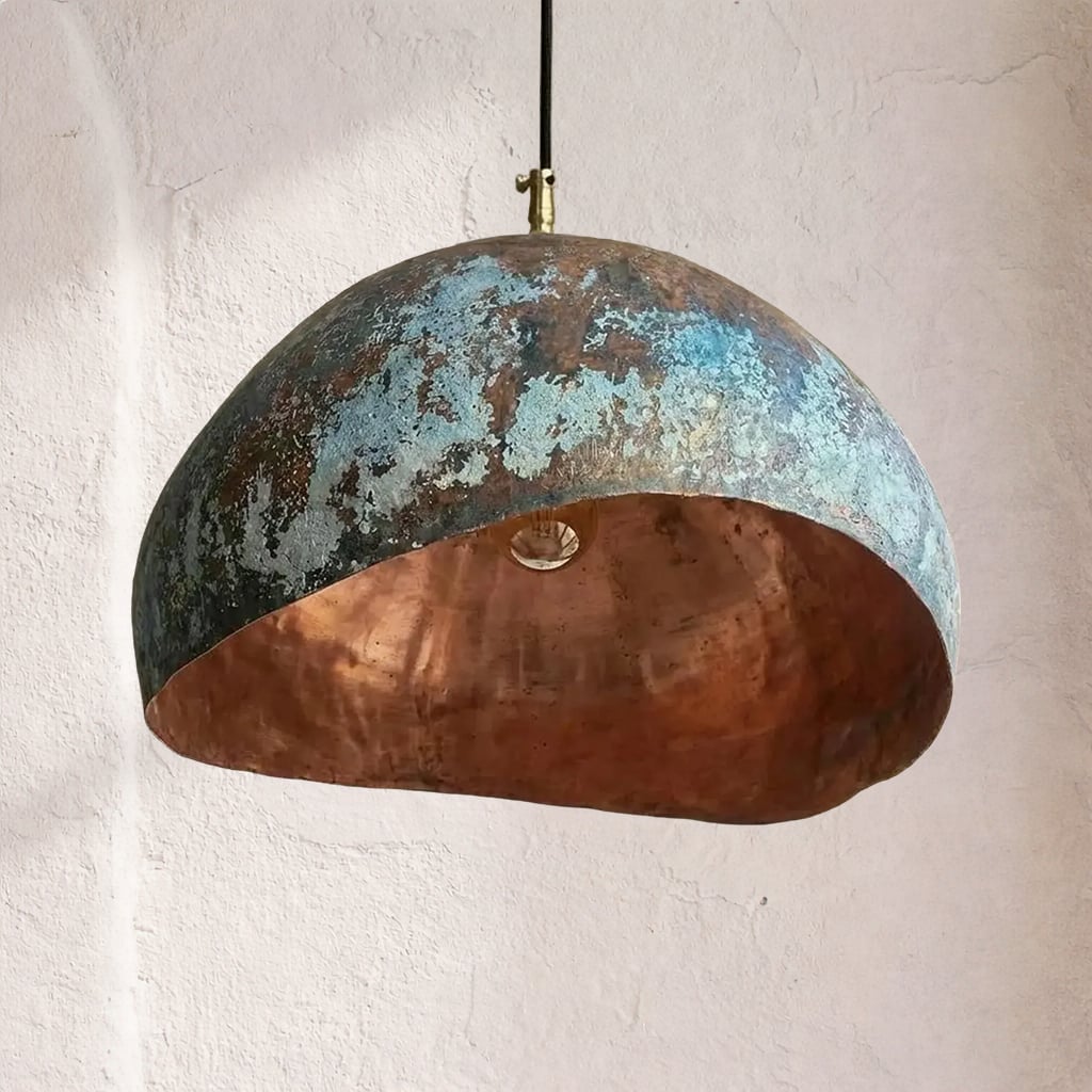 Half-dome Copper Pendant Light