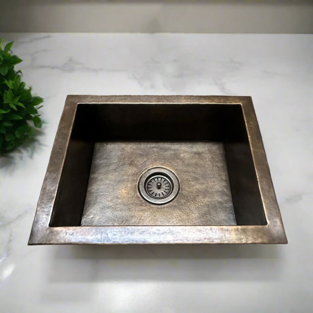 Hammered Brass Undermount Sink
