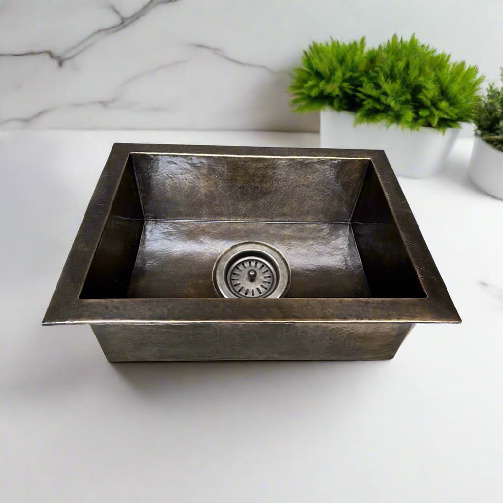 Hammered Brass Undermount Sink