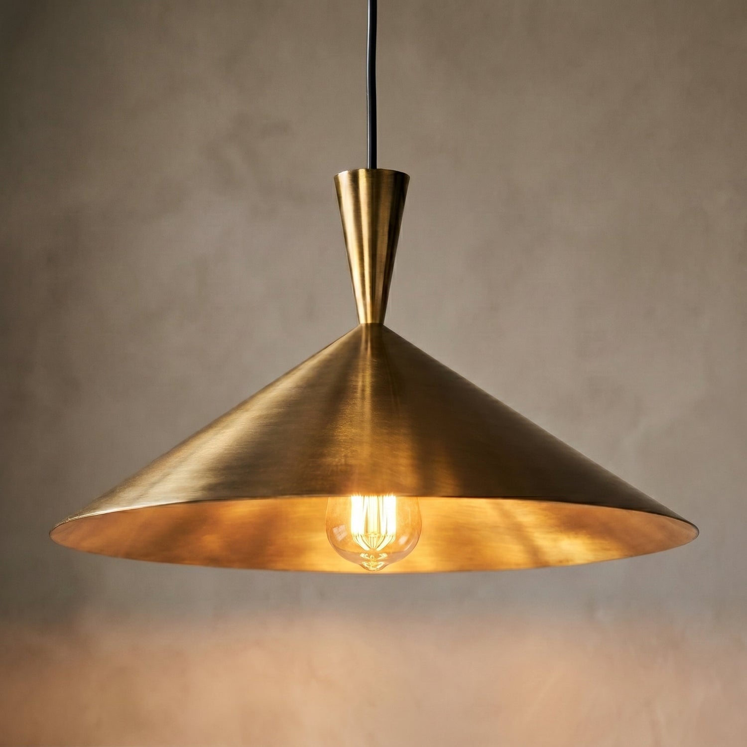 Hand-Hammered Brass Dome Pendant Light - Kitchen Island Fixture