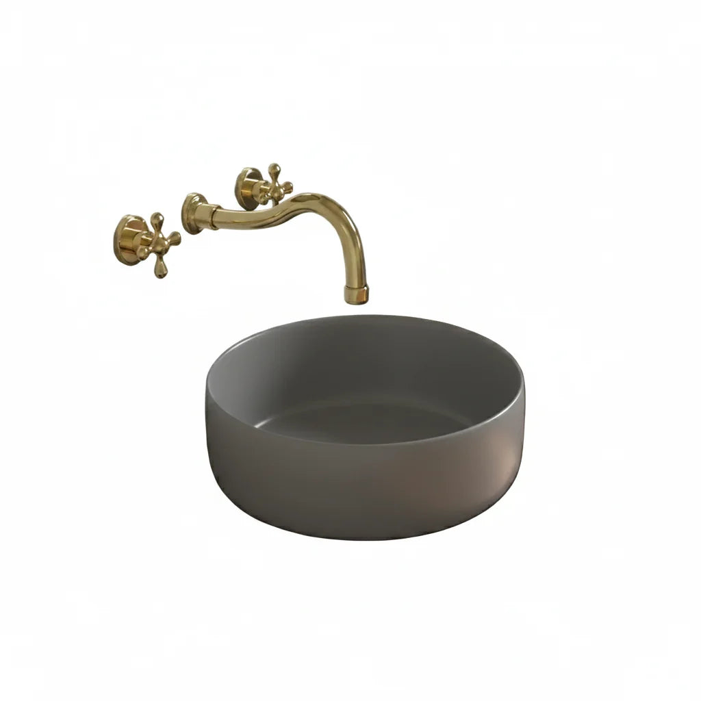 Handcrafted Brass Wall Mounted Faucet