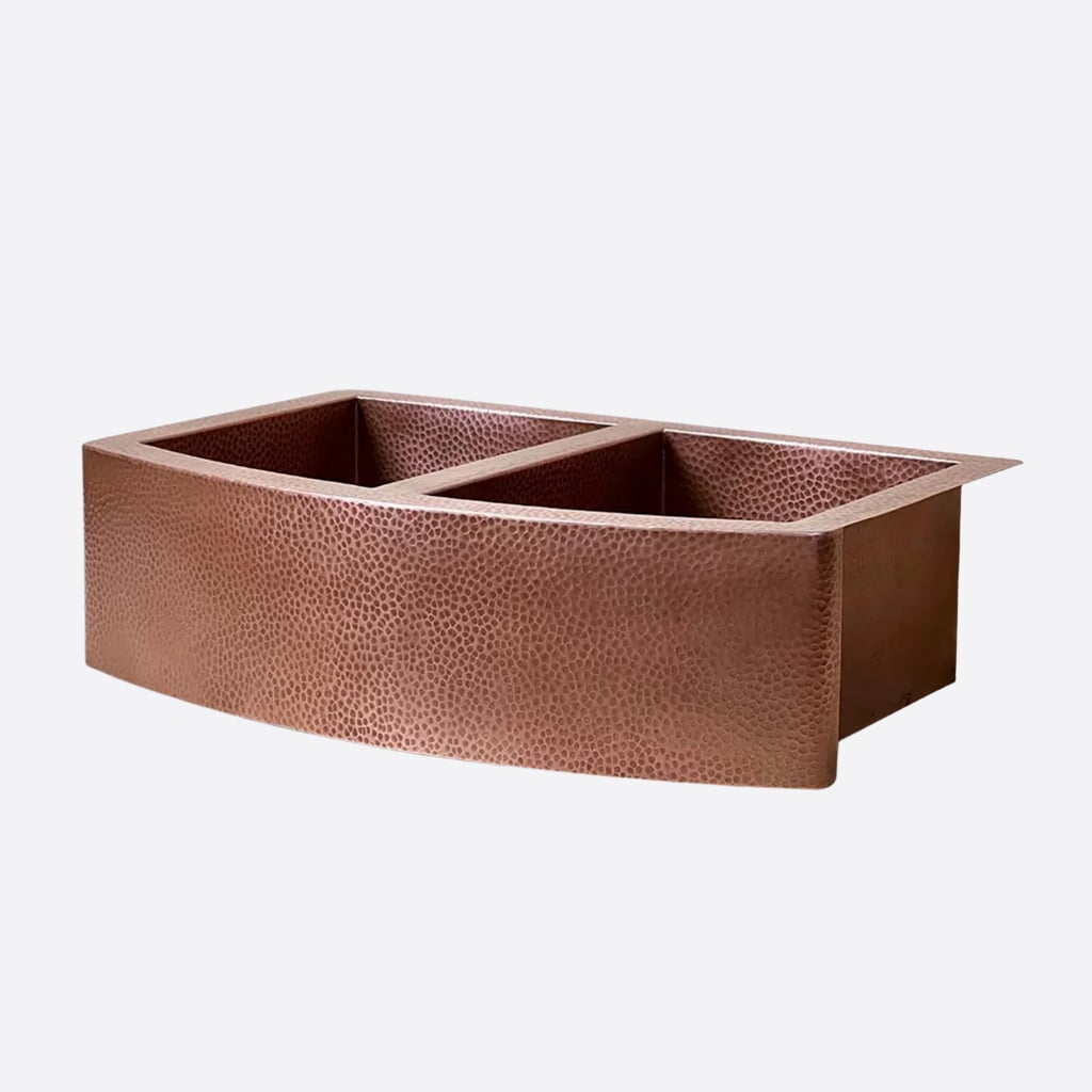 Double Bowl Copper Farmhouse Sink