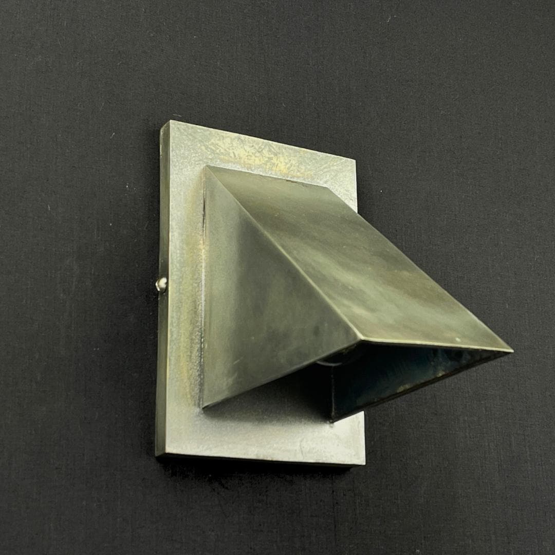 Handmade Copper Wall Sconce: Matte Silver Vintage Industrial Light
