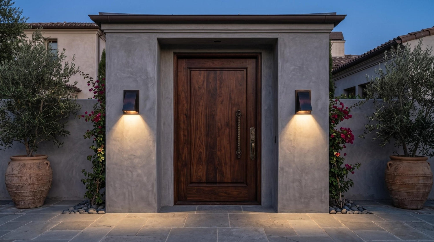 Handmade Oil Rubbed Bronze Wall Sconce, Dark Copper Wedge Wall Light, Modern Indoor Outdoor Sconce, Entryway Porch Hallway Wall Lamp