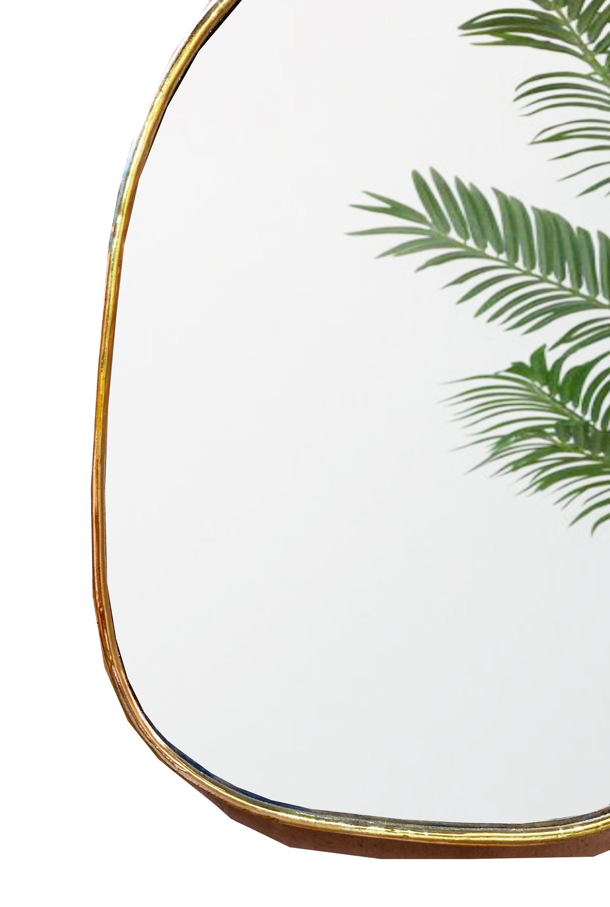 Varaudu Irregular Brass Mirror Handmade Bathroom Wall Mirror 369099663 - Antique Brass Bathroom Mirror, Vanity Wall Decor