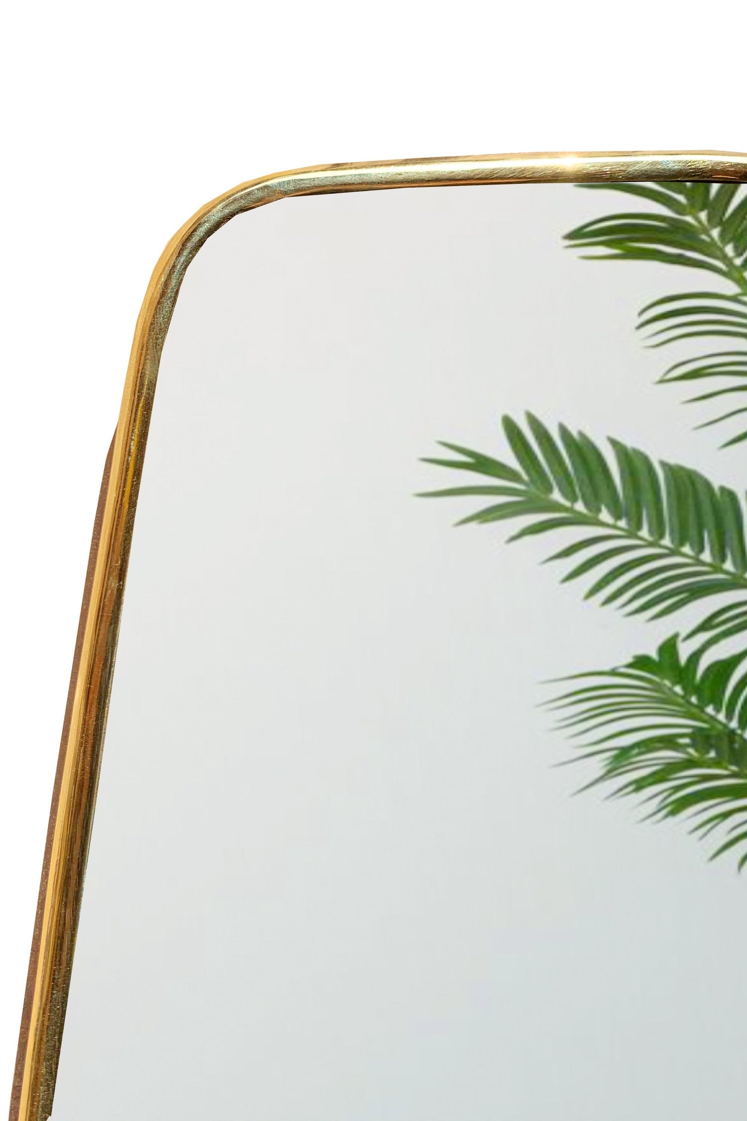 Varaudu Gold Wall Mirror Handmade Triangle Mirror 369099665 - Antique Brass Bathroom Mirror, Vanity Wall Decor