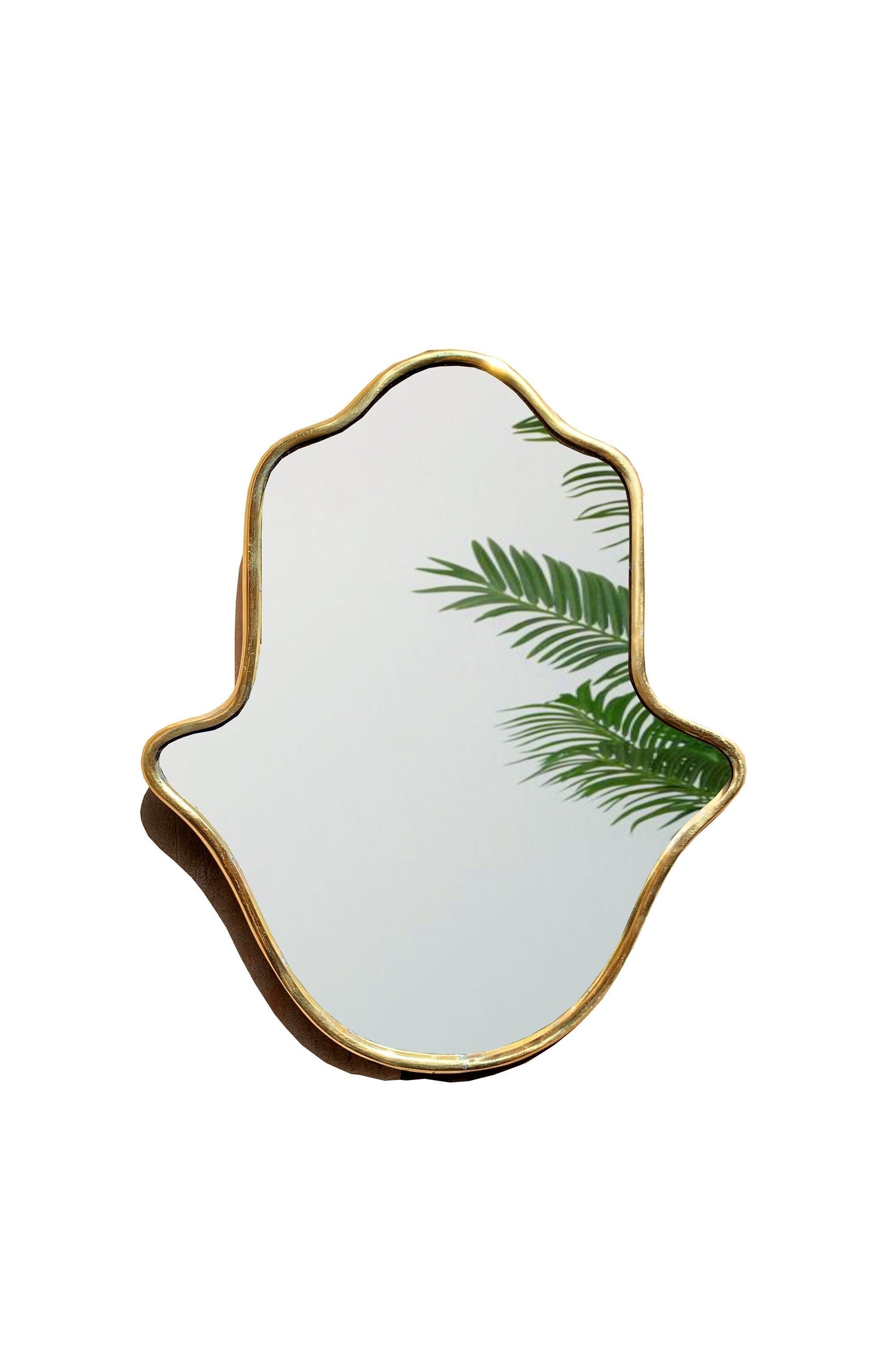 Varaudu Moroccan Handmade Mirror Hamsa Wall Mirror 369099667 - Antique Brass Bathroom Mirror, Vanity Wall Decor