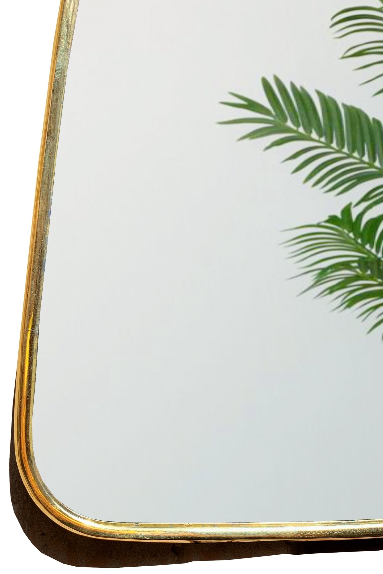 Varaudu Brass Frame Mirror Gold Handcrafted Brass Mirror 369099659 - Antique Brass Bathroom Mirror, Vanity Wall Decor
