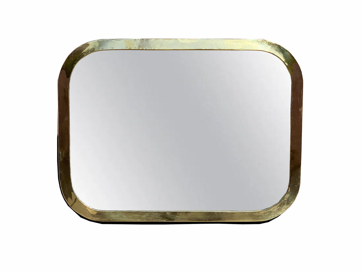 Varaudu Gold Brass Rectangle Mirror 369099692 - Antique Brass Bathroom Mirror, Vanity Wall Decor