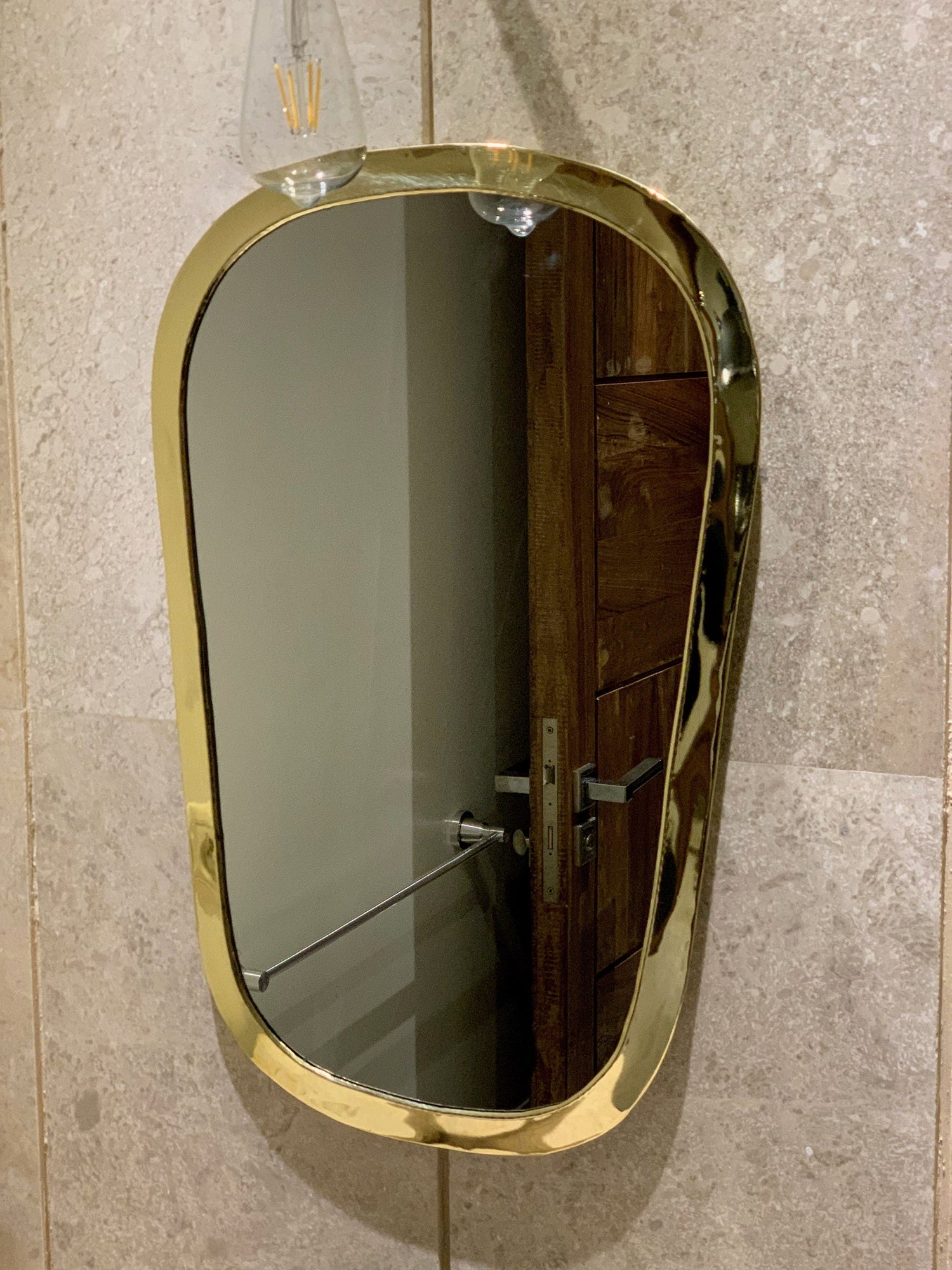 Varaudu Gold Mirror Brass Mirror Handmade Mirror Bathroom Mirror Golden Wall Mirror 369099715 - Antique Brass Bathroom Mirror, Vanity Wall Decor