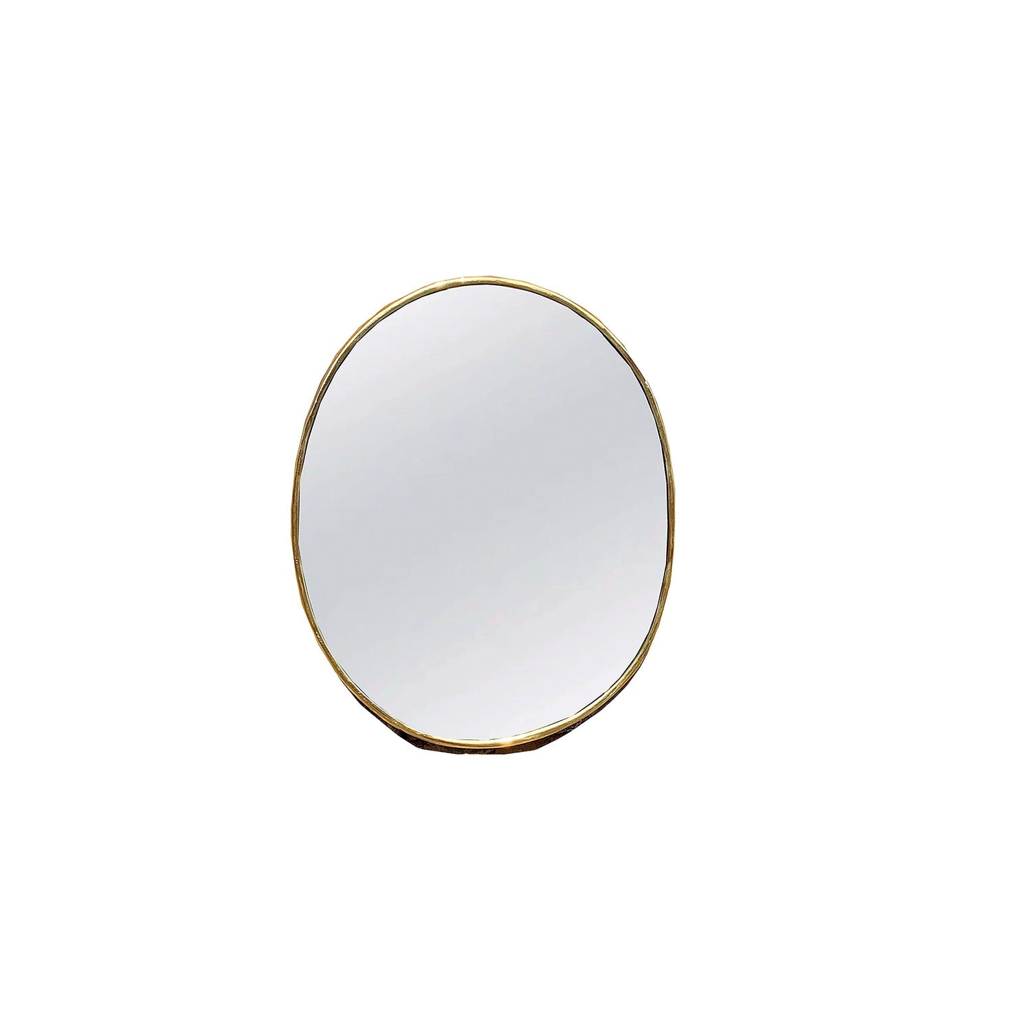 Varaudu Brass Oval Mirror Handmade Gold Bedroom Mirror 369099680 - Antique Brass Bathroom Mirror, Vanity Wall Decor