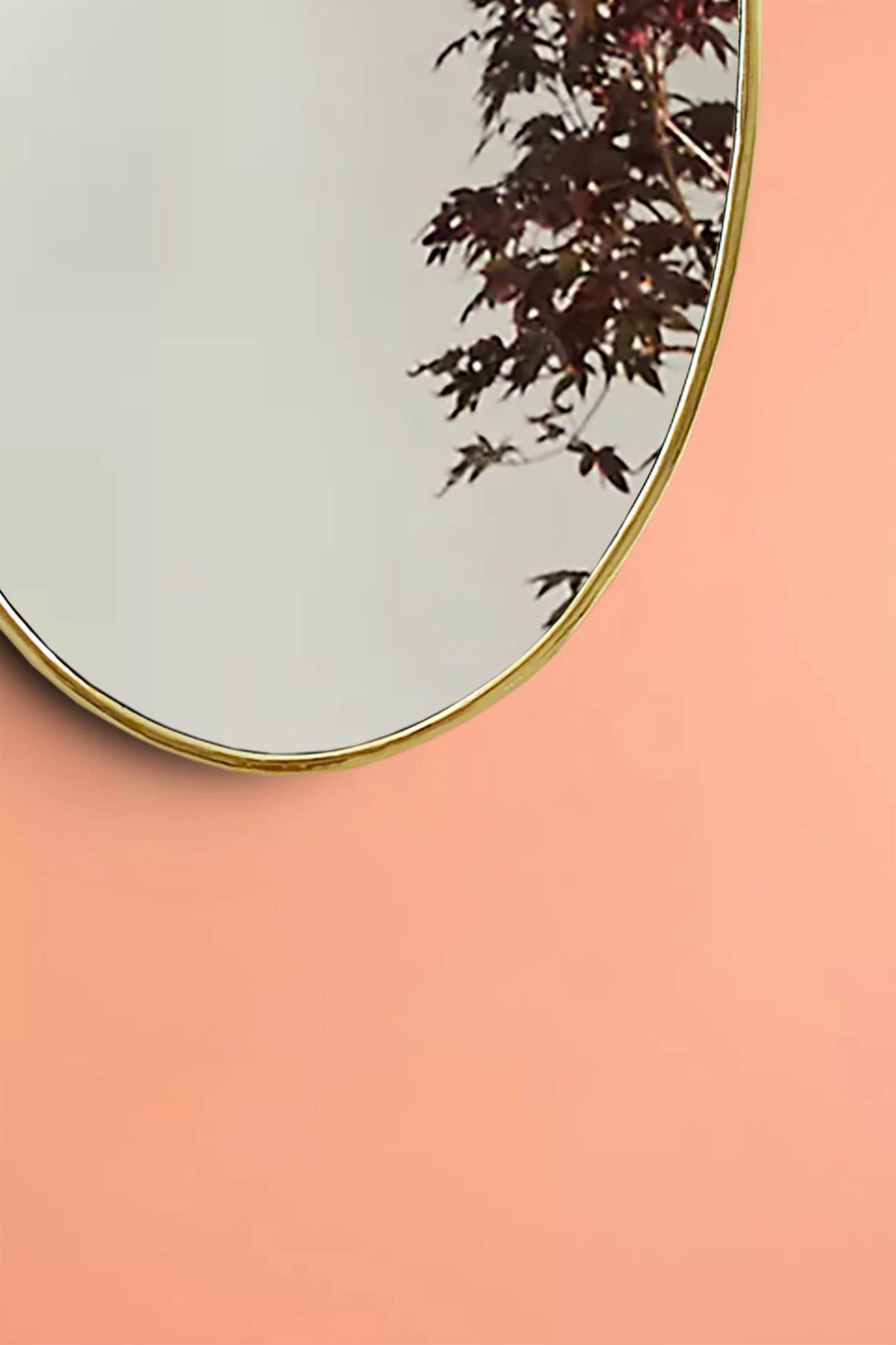 Varaudu Brass Oval Wall Mirror Handmade Gold Brass Frame Mirror 369099647 - Antique Brass Bathroom Mirror, Vanity Wall Decor