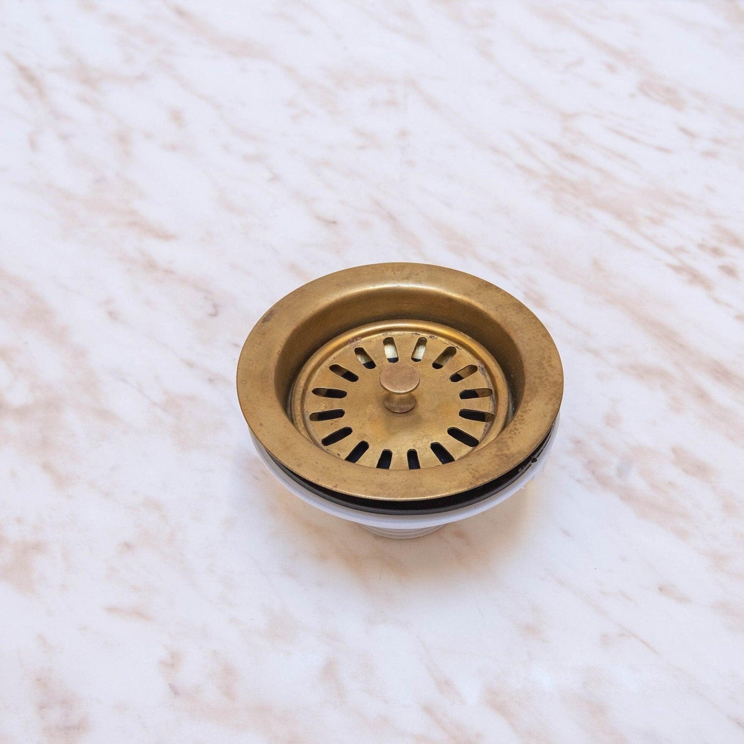 Copper Kitchen Drain Sink, Solid Copper Basket Strainer
