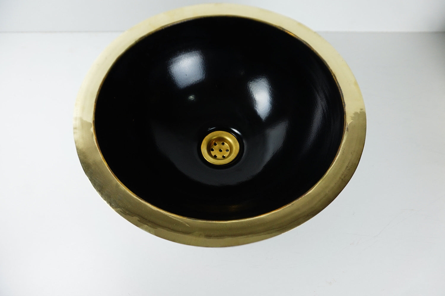 Double Walled Outside Hammered Solid brass Sink, Wash basin Lavabo Bathroom Sink