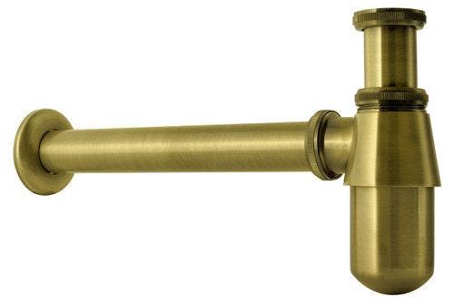 Antique Brass Wall Mount Sink With Brass Mixer Faucet
