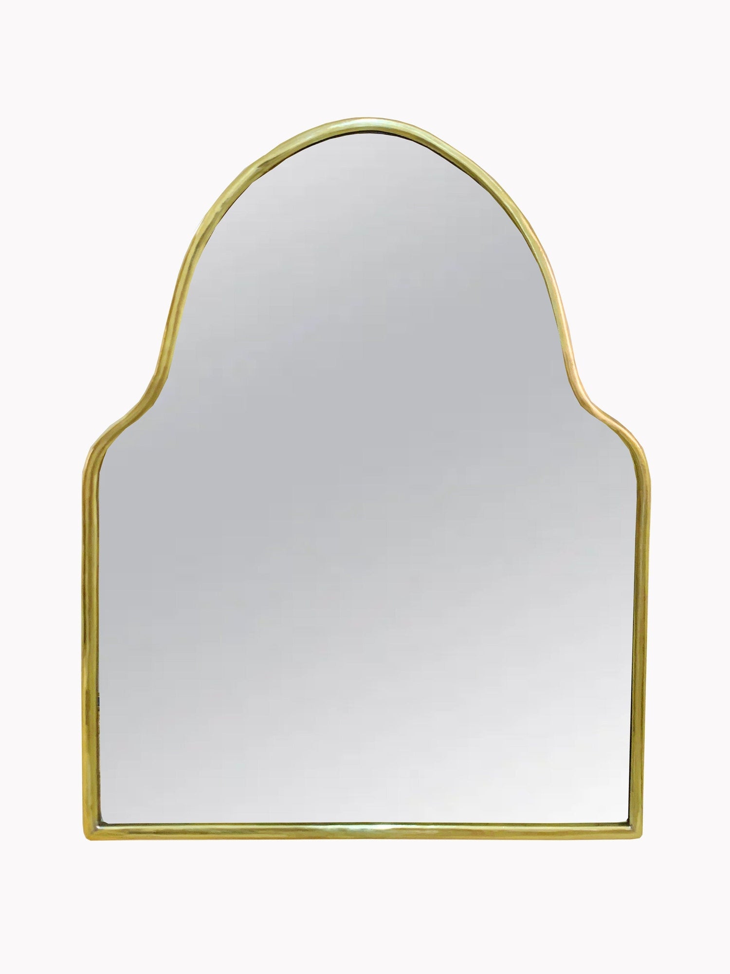 Varaudu Gold Brass Arch Mirror Handmade Brass Wall Mirror 369099709 - Antique Brass Bathroom Mirror, Vanity Wall Decor