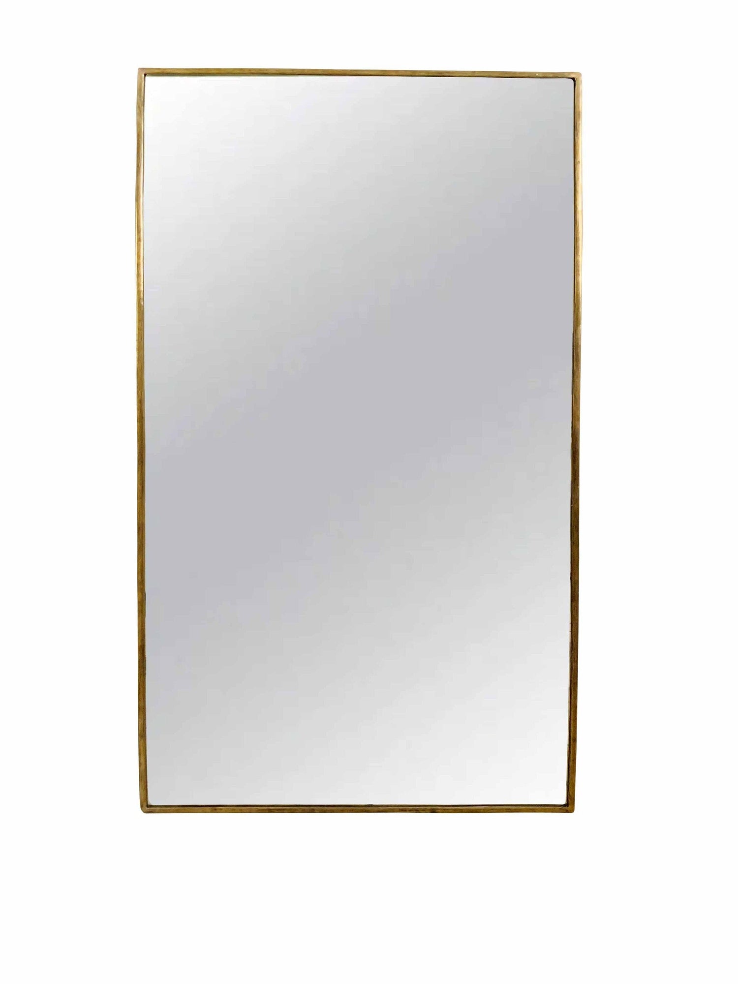 Varaudu Antique Brass Mirror Rectangular Wall Mirror 369099914 - Antique Brass Bathroom Mirror, Vanity Wall Decor
