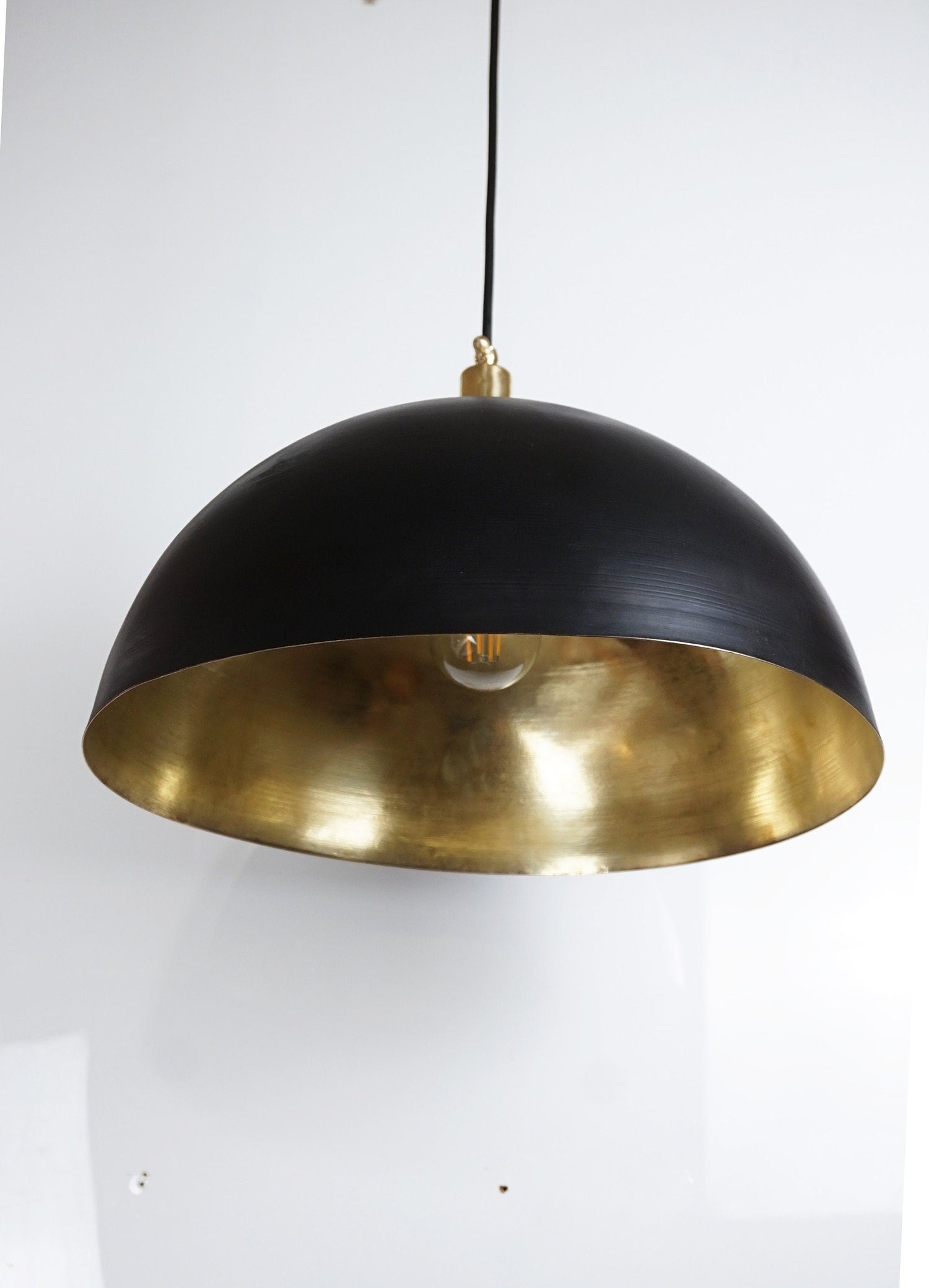 Brass Farmhouse Dome Chandelier for Kitchen Island