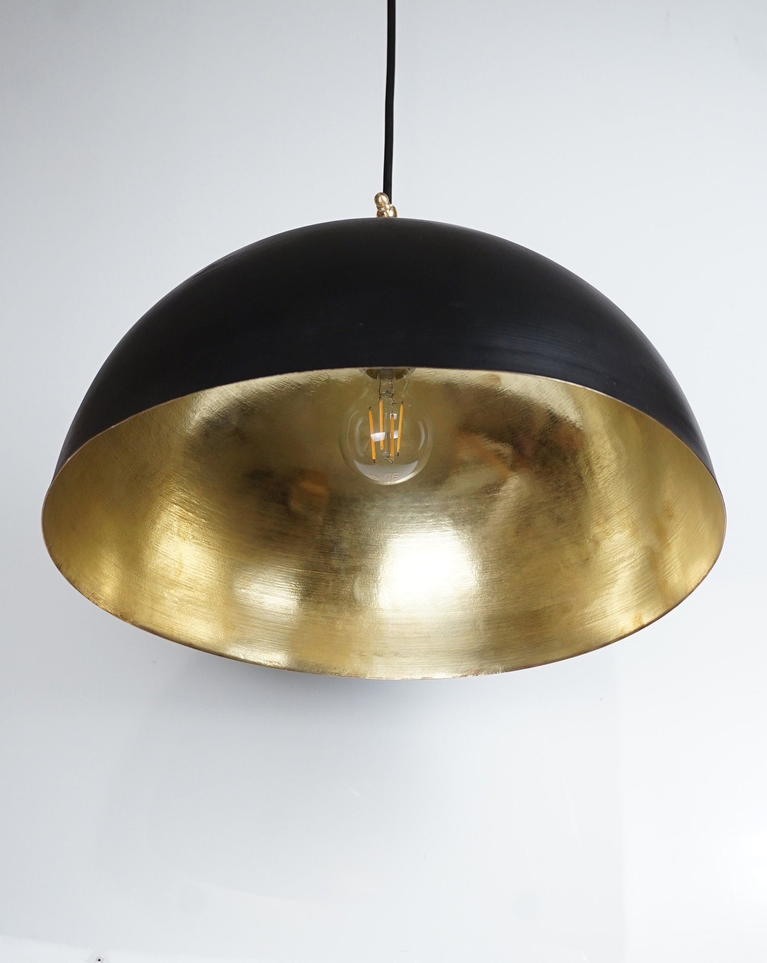 Brass Farmhouse Dome Chandelier for Kitchen Island