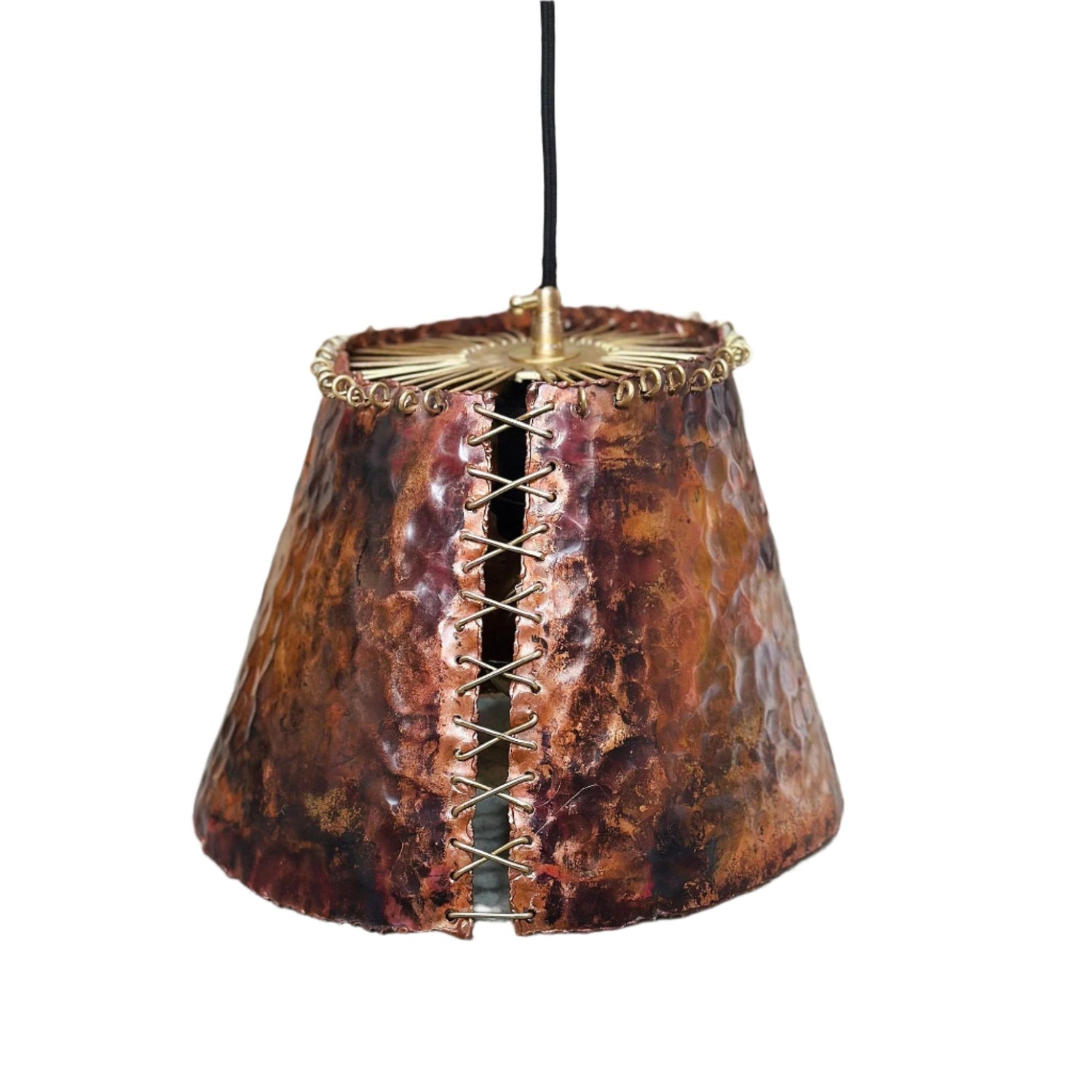Handcrafted Copper Farmhouse Lighting. Hanging Ceiling Light Perfect for Kitchen or Bathroom.
