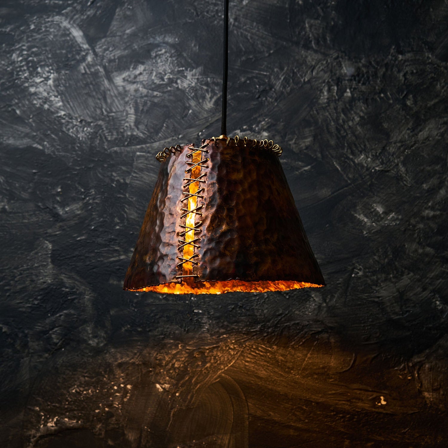 Handcrafted Copper Farmhouse Lighting. Hanging Ceiling Light Perfect for Kitchen or Bathroom.