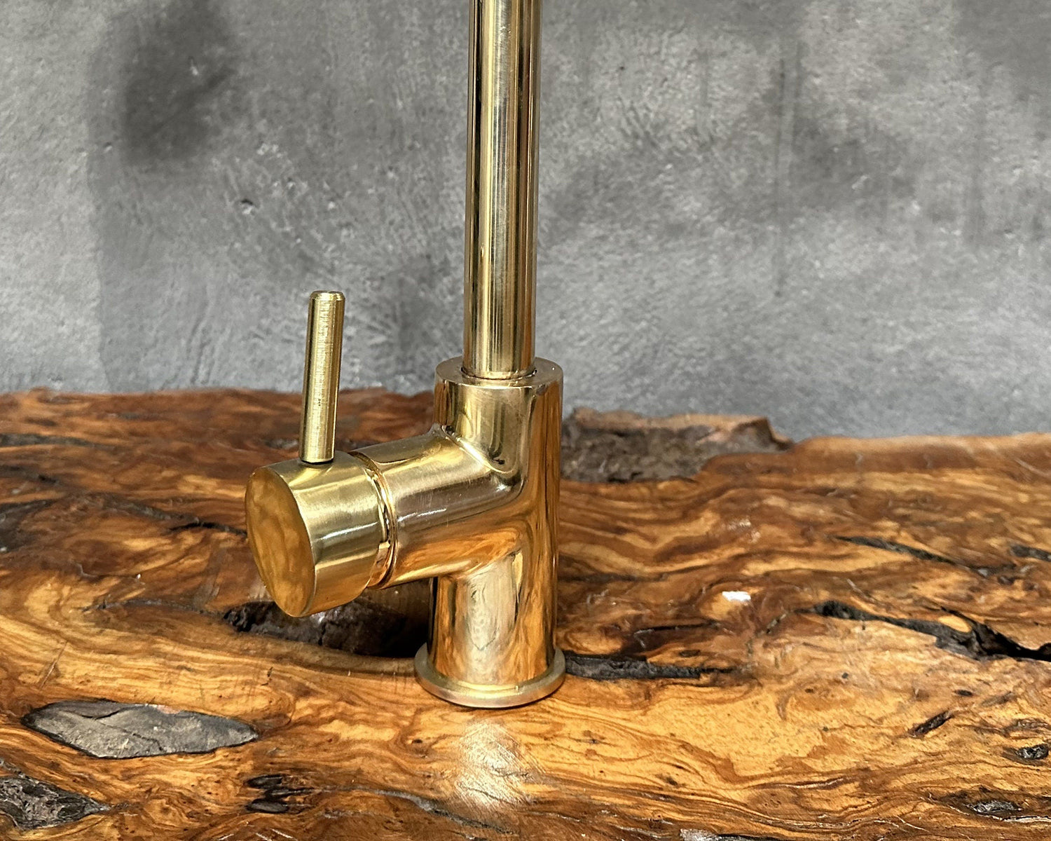 Unlacquered Brass Sink Faucet, Single Handle Mixer Faucet, Wet Bar Brass Sink Faucet