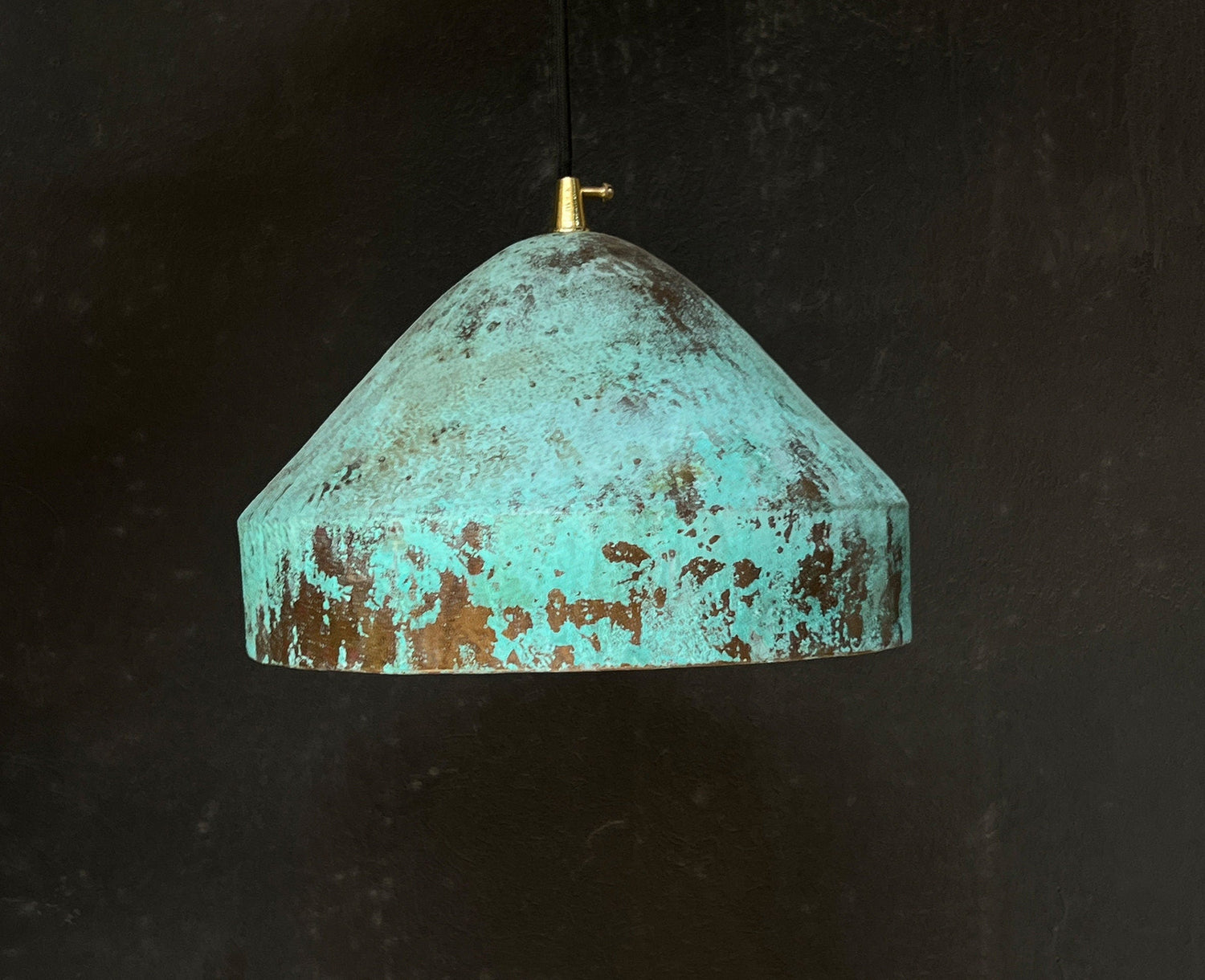 Oxidized Copper Island Kitchen Lighting, Grenn Patina Copper Pendant Light Fixture