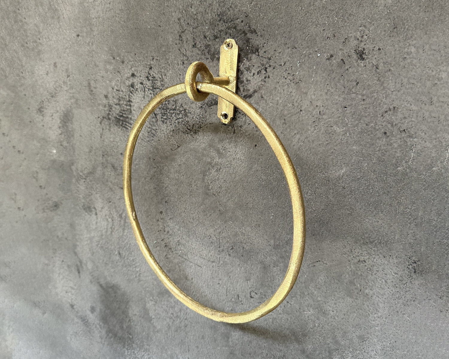 Solid Unlacquered Brass Towel Ring ,Brass Towel Ring Bathroom Hand Towel Holder Round Wall Mount