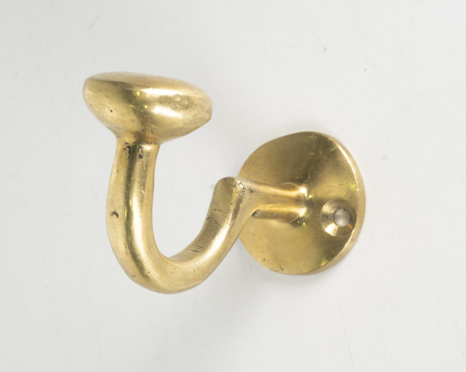 Unlacquered Brass Wall Mounted Hooks, Set Of Polished Brass Coat Hanger, Bathroom Wall Hooks