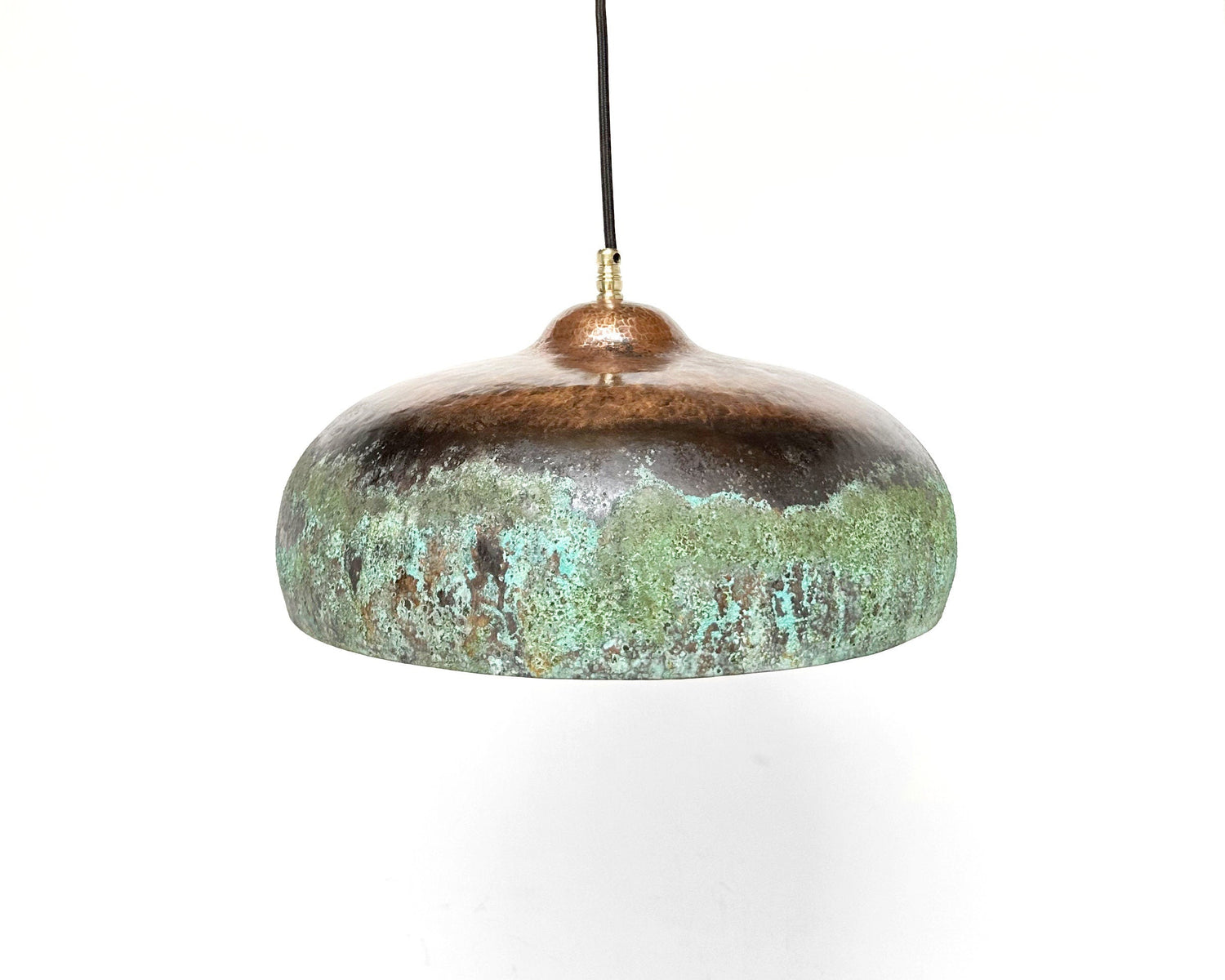 Green Patina Pendant Light, Black Copper Kitchen Island Lighting