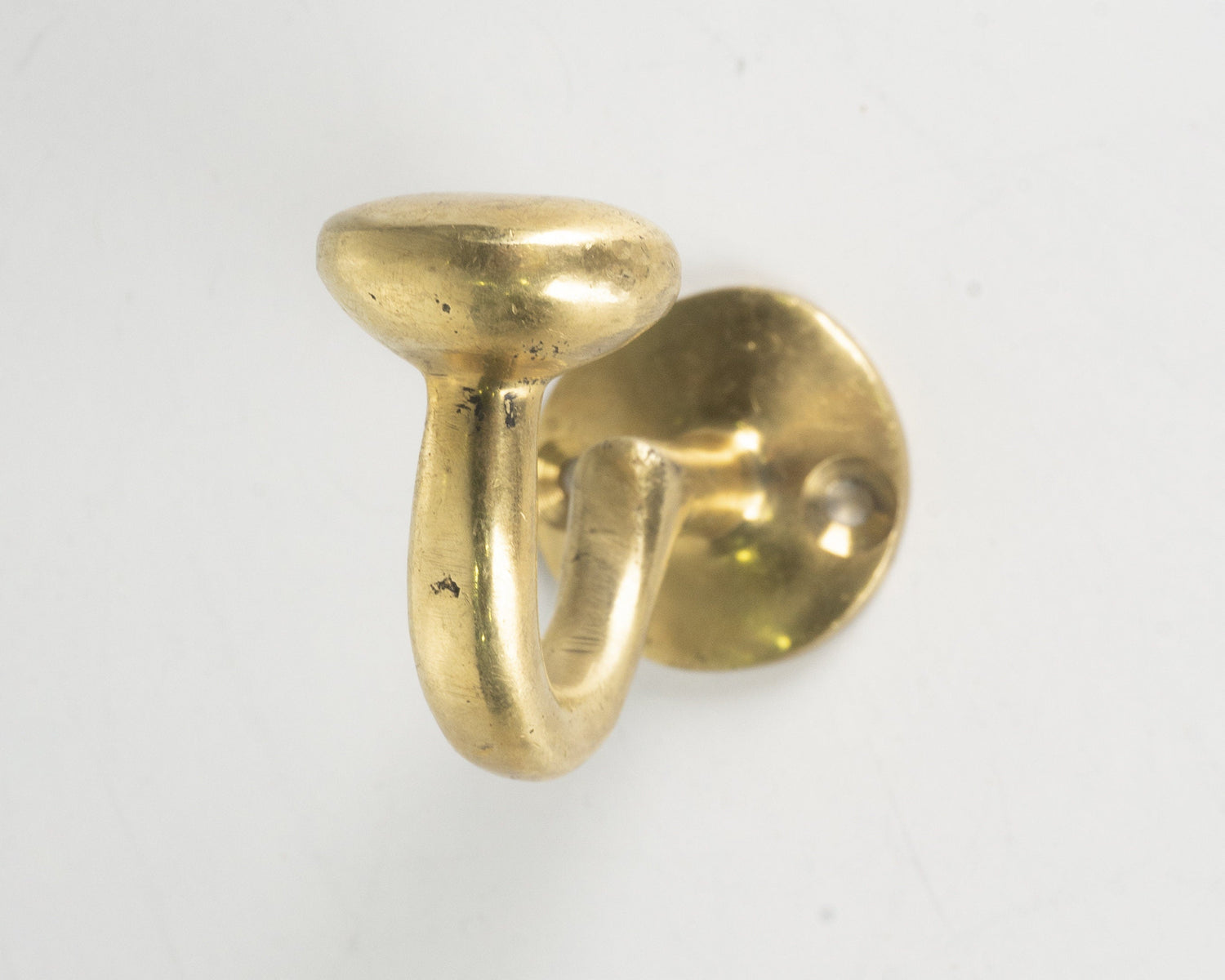 Unlacquered Brass Wall Mounted Hooks, Set Of Polished Brass Coat Hanger, Bathroom Wall Hooks