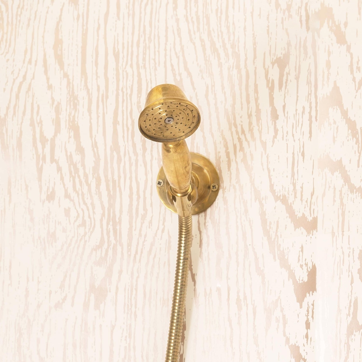 Unlacquered Brass Rainfall Bathroom Shower System