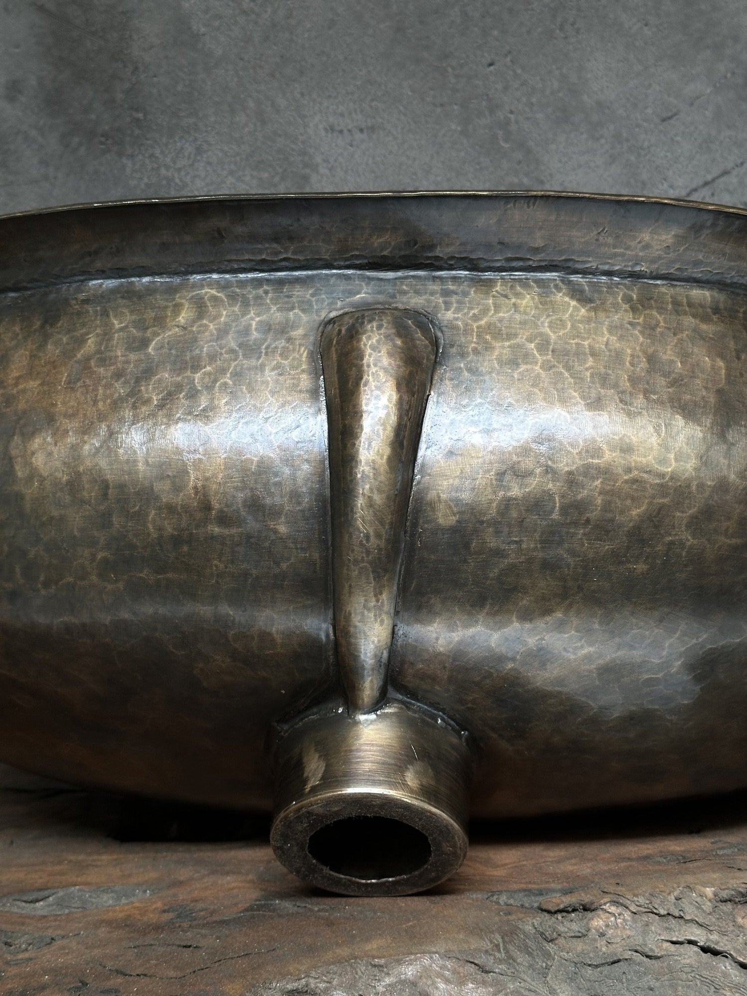 Oil Rubbed Bronze Bathroom Sink, Oval Patina Brass Handcrafted Drop in Sink