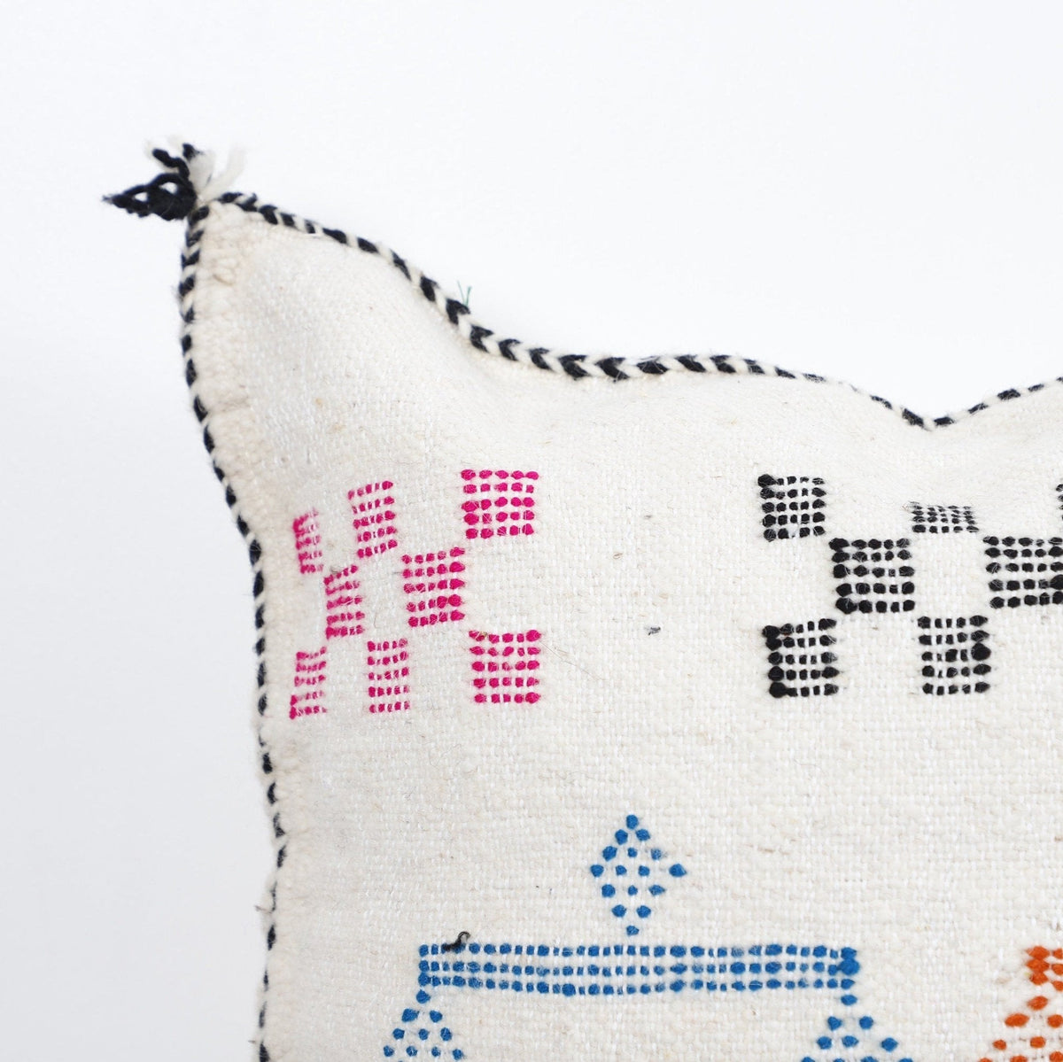 Handwoven Geometric Cotton Throw Pillow Cover | Artisan Boho Cushion | Multiple Sizes