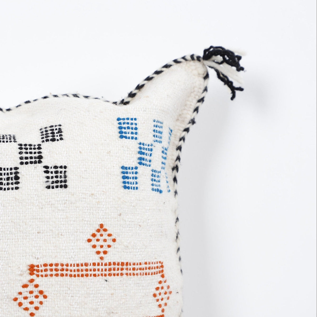 Handwoven Geometric Cotton Throw Pillow Cover | Artisan Boho Cushion | Multiple Sizes