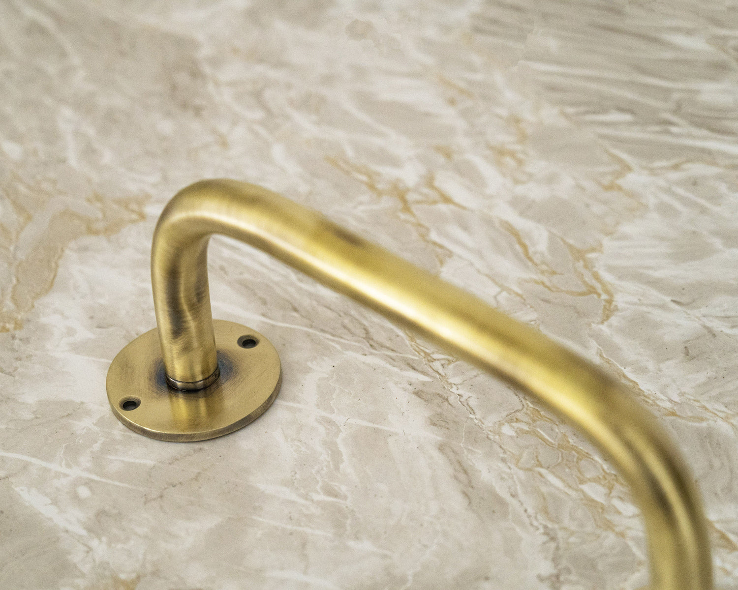 Antique Brass Wall-Mounted Bathroom Towel Rack