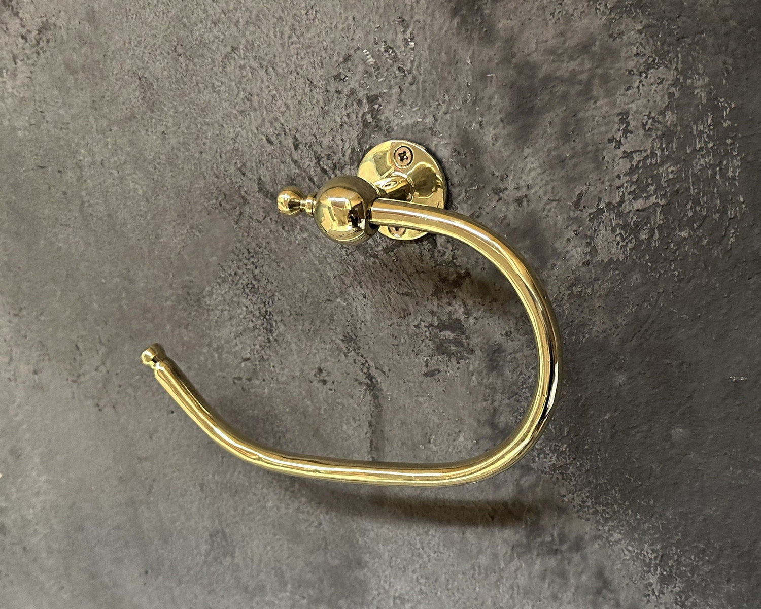 Unlacquered Brass Toilet Paper Holder – Solid Brass