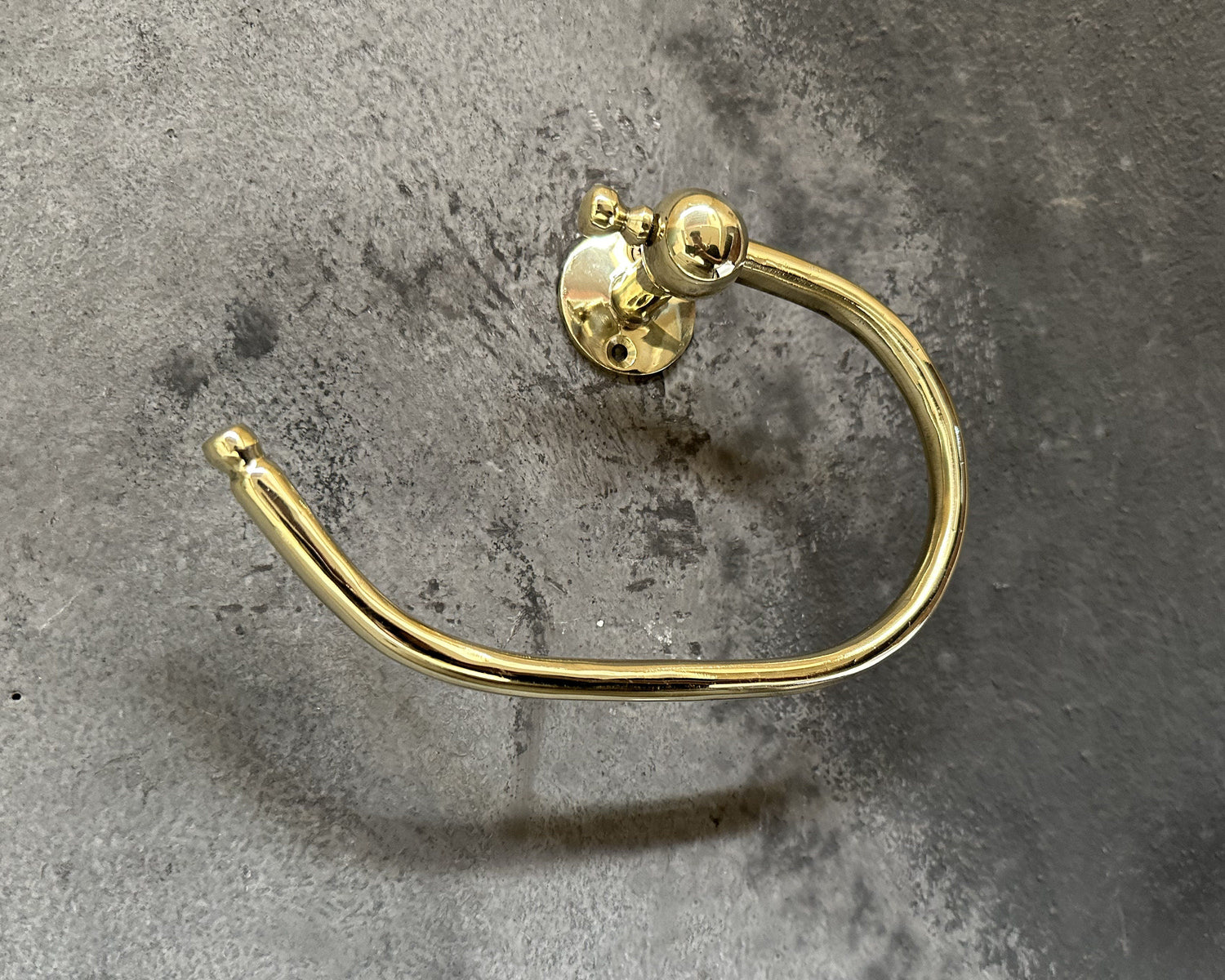 Unlacquered Brass Toilet Paper Holder – Solid Brass
