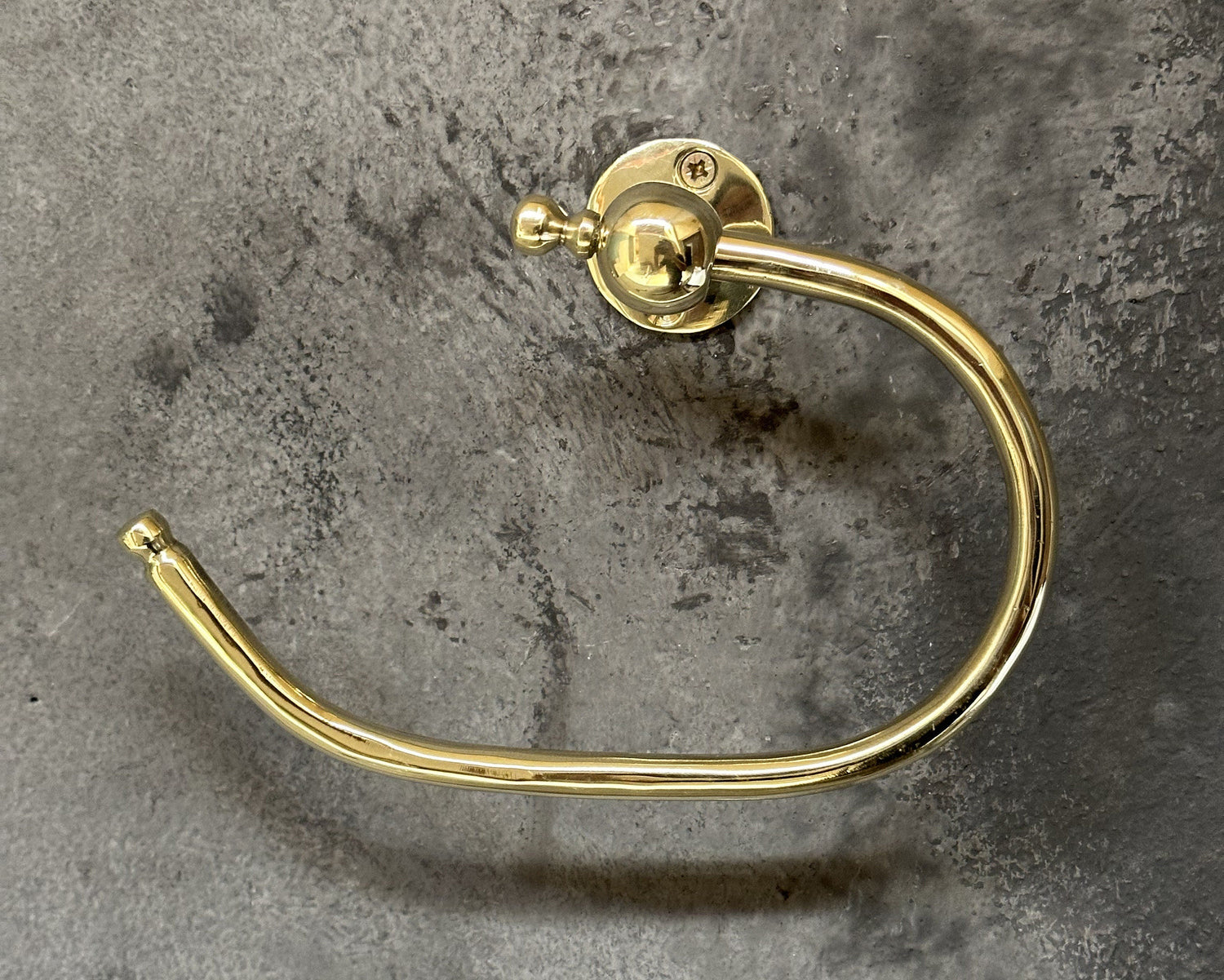 Unlacquered Brass Toilet Paper Holder – Solid Brass