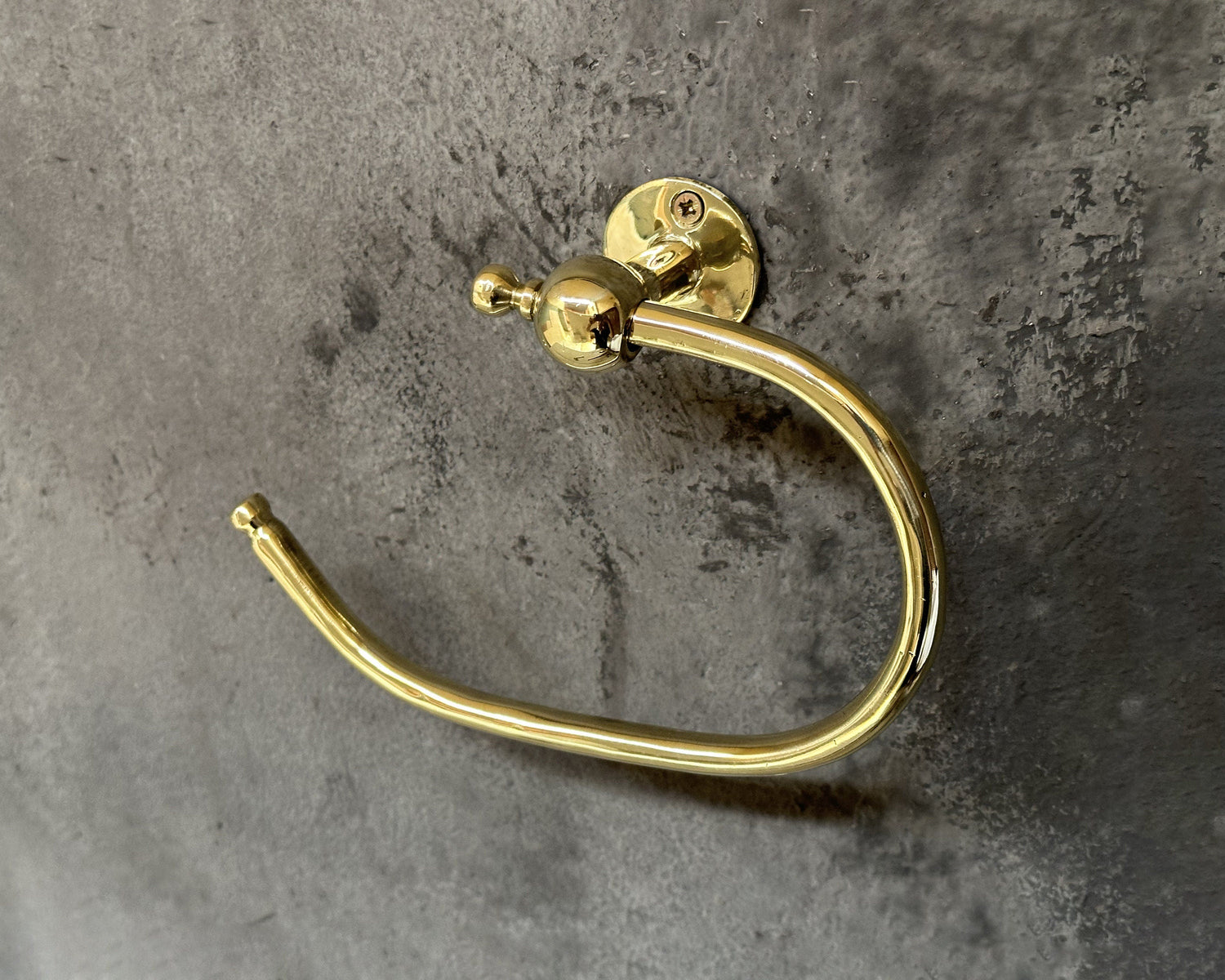 Unlacquered Brass Toilet Paper Holder – Solid Brass