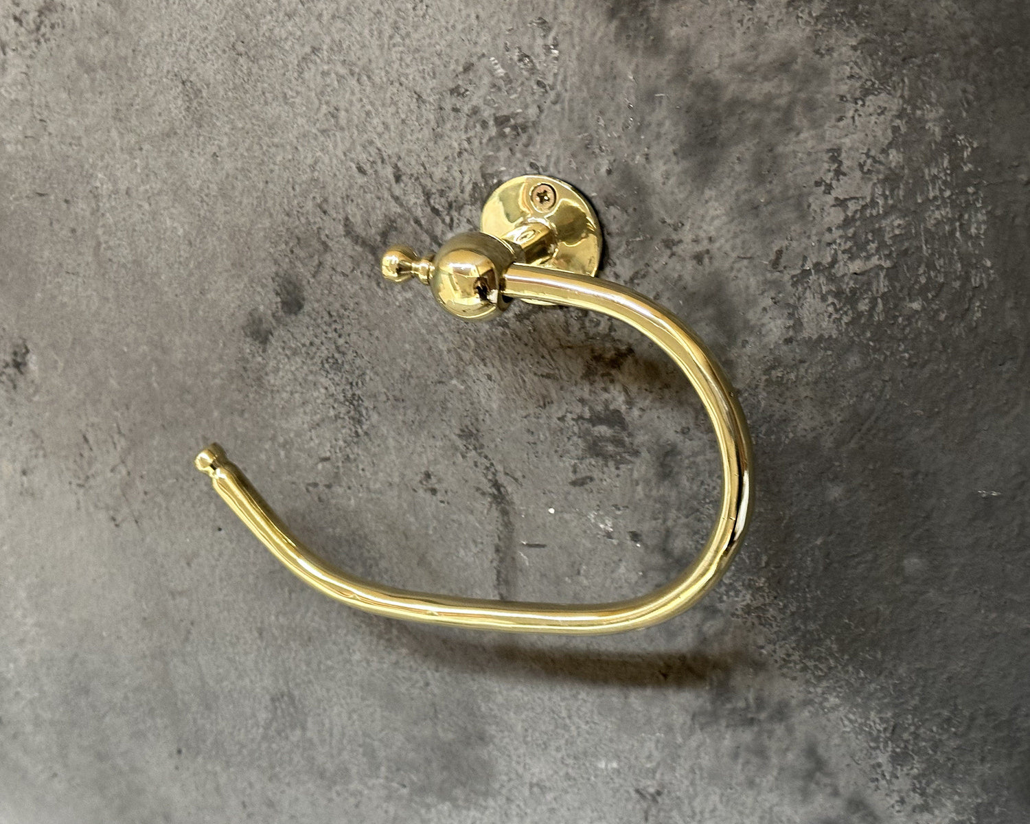Unlacquered Brass Toilet Paper Holder – Solid Brass