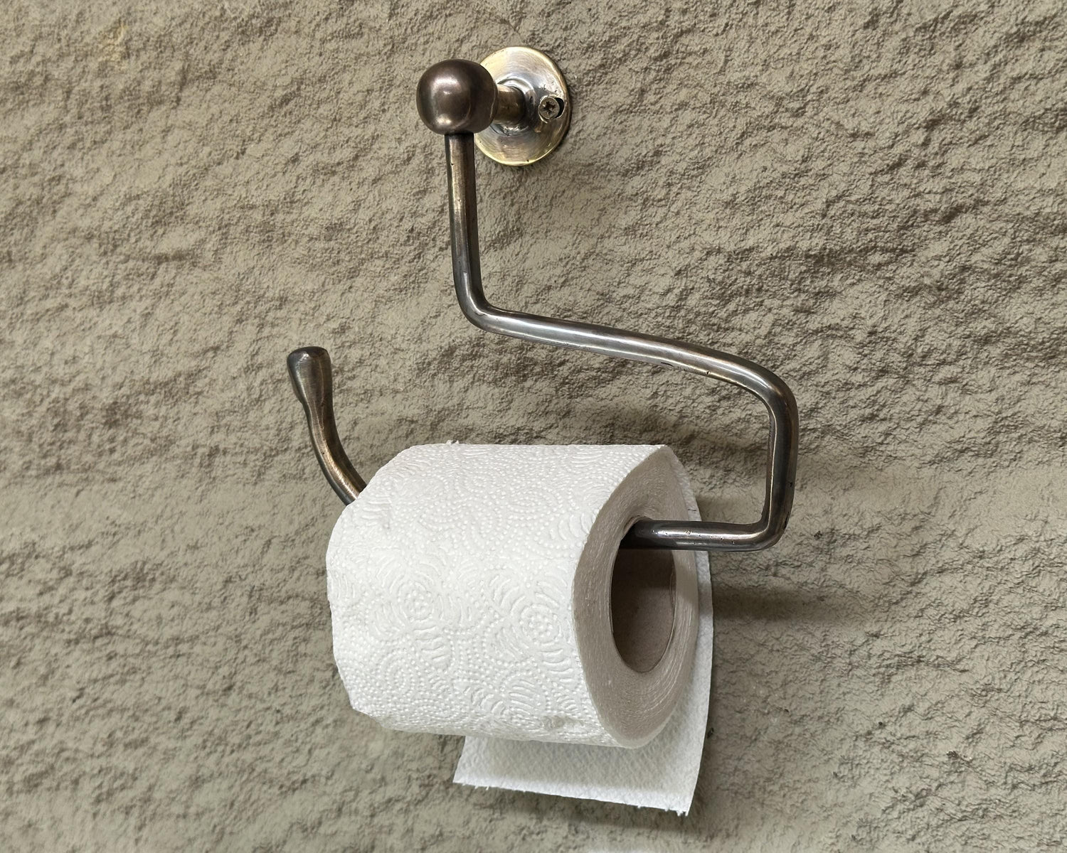 Handcrafted Toilet Roll Holder, Stylish Oil Rubbed Bronze Wall Mount Toilet Paper Holder Bathroom